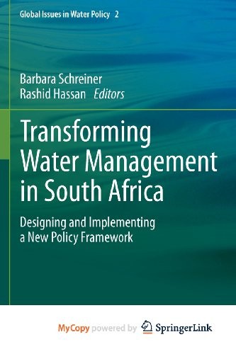 Cover for Transforming Water Management in South Africa