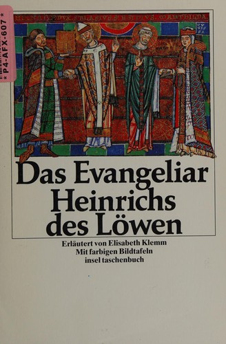 Cover for Das Evangeliar Heinrichs des Löwen