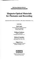 Cover for Magneto-optical materials for photonics and recording
