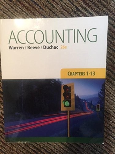 Cover for Accounting, Chapters 1-13