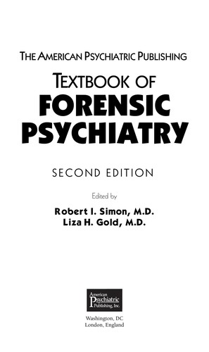 Cover for The American Psychiatric Publishing textbook of forensic psychiatry
