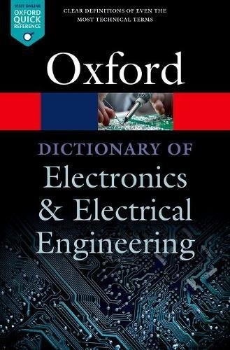 Cover for A Dictionary of Electronics and Electrical Engineering
