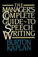 Cover for The manager's complete guide to speech writing.