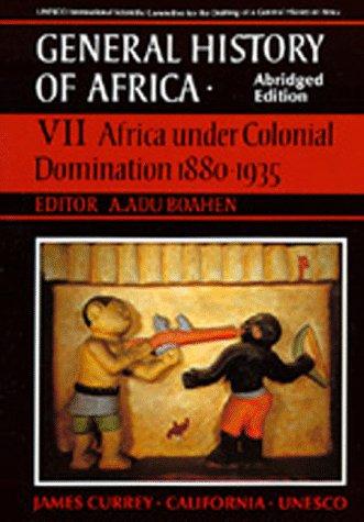Cover for UNESCO General History of Africa, Vol. VII, Abridged Edition