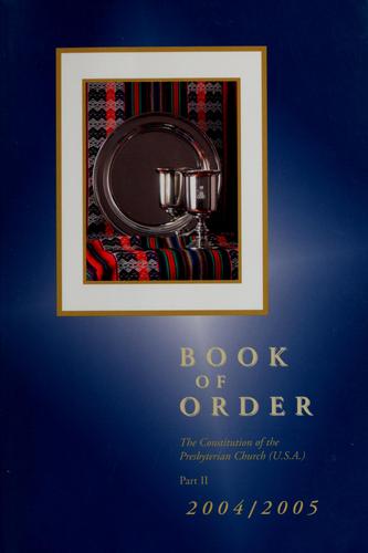 Cover for The constitution of the Presbyterian Church (U.S.A.).