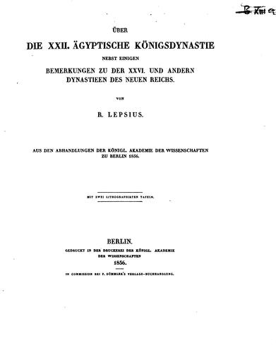 Cover for Über die XXII.