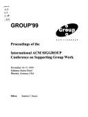 Cover for Proceedings of the International ACM SIGGROUP Conference on Supporting Group Work