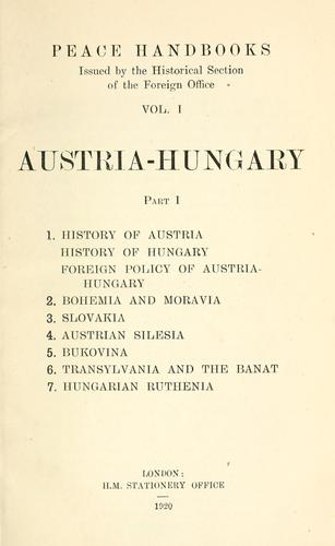 Cover for Peace handbooks