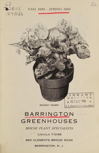 Cover for Fall 1958 - spring 1959