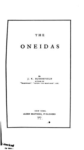 Cover for Oneidas