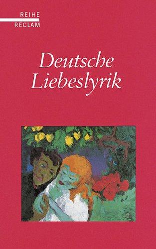 Cover for Deutsche Liebeslyrik.