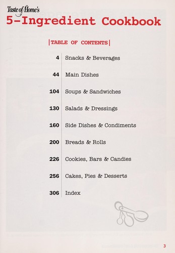 Cover for 5-ingredient cookbook