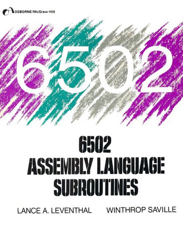 Cover for 6502 assembly language subroutines