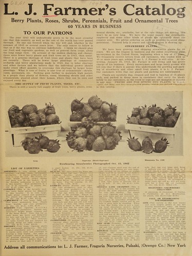 Cover for L.J. Farmer's catalog