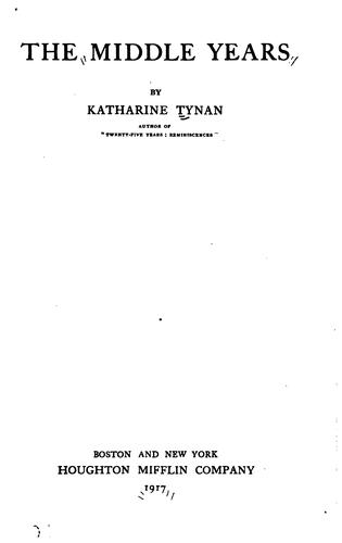 Cover for The middle years