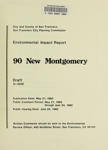 Cover for 90 New Montgomery