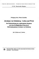 Cover for Abraham von Schönberg, Leben und Werk