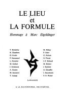 Cover for Le Lieu et la formule