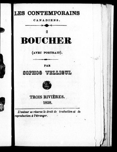 Cover for Boucher