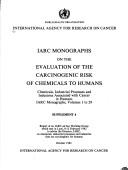 Cover for Chemicals, industrial processes, and industries associated with cancer in humans