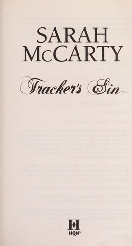 Cover for Tracker's sin