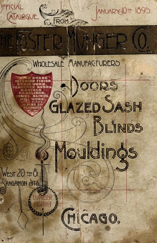 Cover for Official catalogue from the Foster-Munger Co