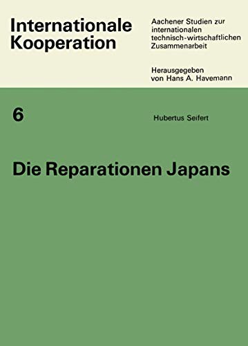 Cover for Die Reparationen Japans