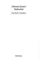 Cover for Halbschlaf