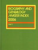 Cover for Biography and Genealogy Master Index 2006