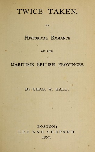 Cover for Twice taken