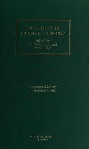 Cover for The right in France, 1789-1997