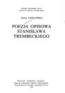 Cover for Poezja opisowa Stanisława Trembeckiego
