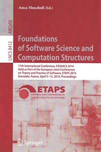 Cover for Foundations of Software Science and Computation Structures