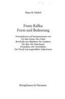 Cover for Franz Kafka