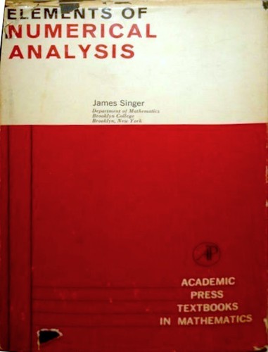 Cover for Elements of numerical analysis