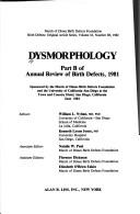 Cover for Dysmorphology