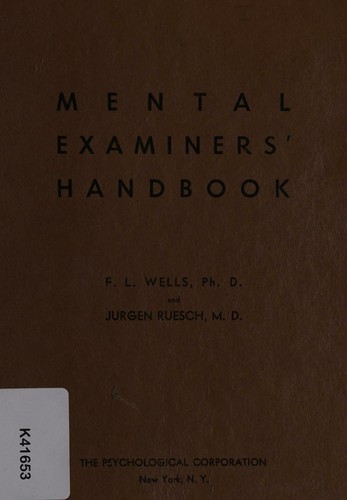 Cover for Mental examiners' handbook