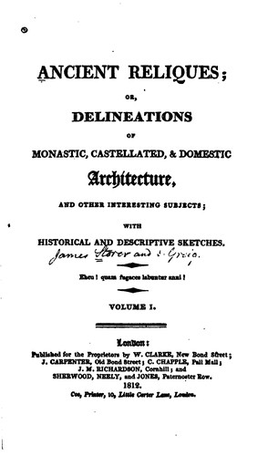 Cover for Ancient reliques