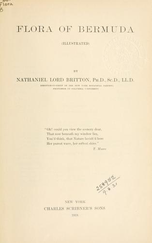 Cover for Flora of Bermuda.
