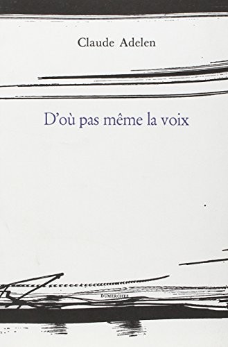 Cover for D'Ou Pas Meme la Voix