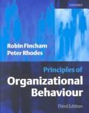Cover for Principles of Organizational Behaviour