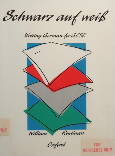 Cover for Schwarz Auf Weiss