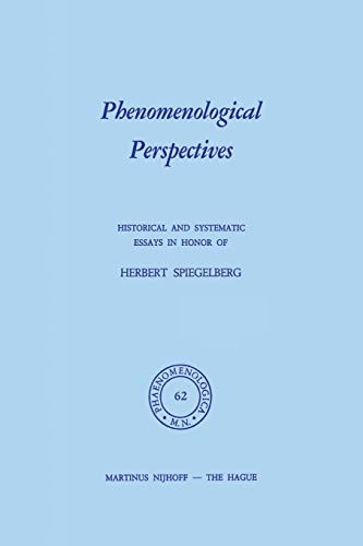 Cover for Phenomenological Perspectives