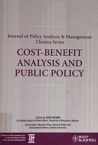 Cover for Cost-benefit analysis and public policy