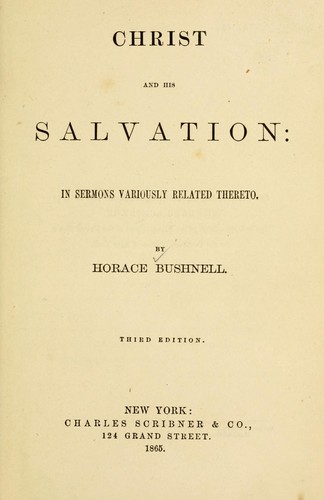 Cover for Christ and His salvation