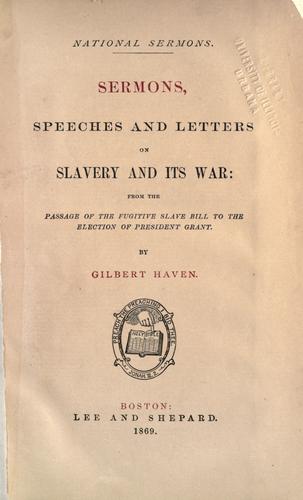 Cover for National sermons.