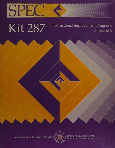 Cover for Instructional improvement programs