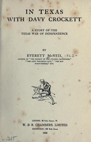 Cover for In Texas with Davy Crockett