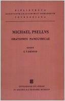 Cover for Michaelis Pselli orationes panagyricae