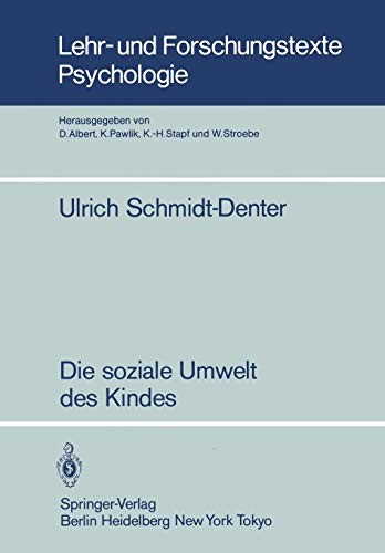 Cover for Die soziale Umwelt des Kindes